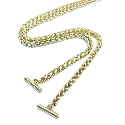 灯笼链包包开云登陆入口-开云online(中国)
箱包五金配件浅金色BSK链金属孖圆链包包配件直供