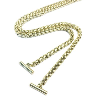 灯笼链包包开云登陆入口-开云online(中国)
箱包五金配件浅金色BSK链金属孖圆链包包配件直供 - 5