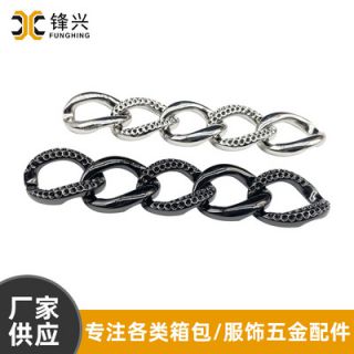 女士包包点钻合金纽链侧身开云登陆入口-开云online(中国)
 diy斜挎包配件金属挂链定制